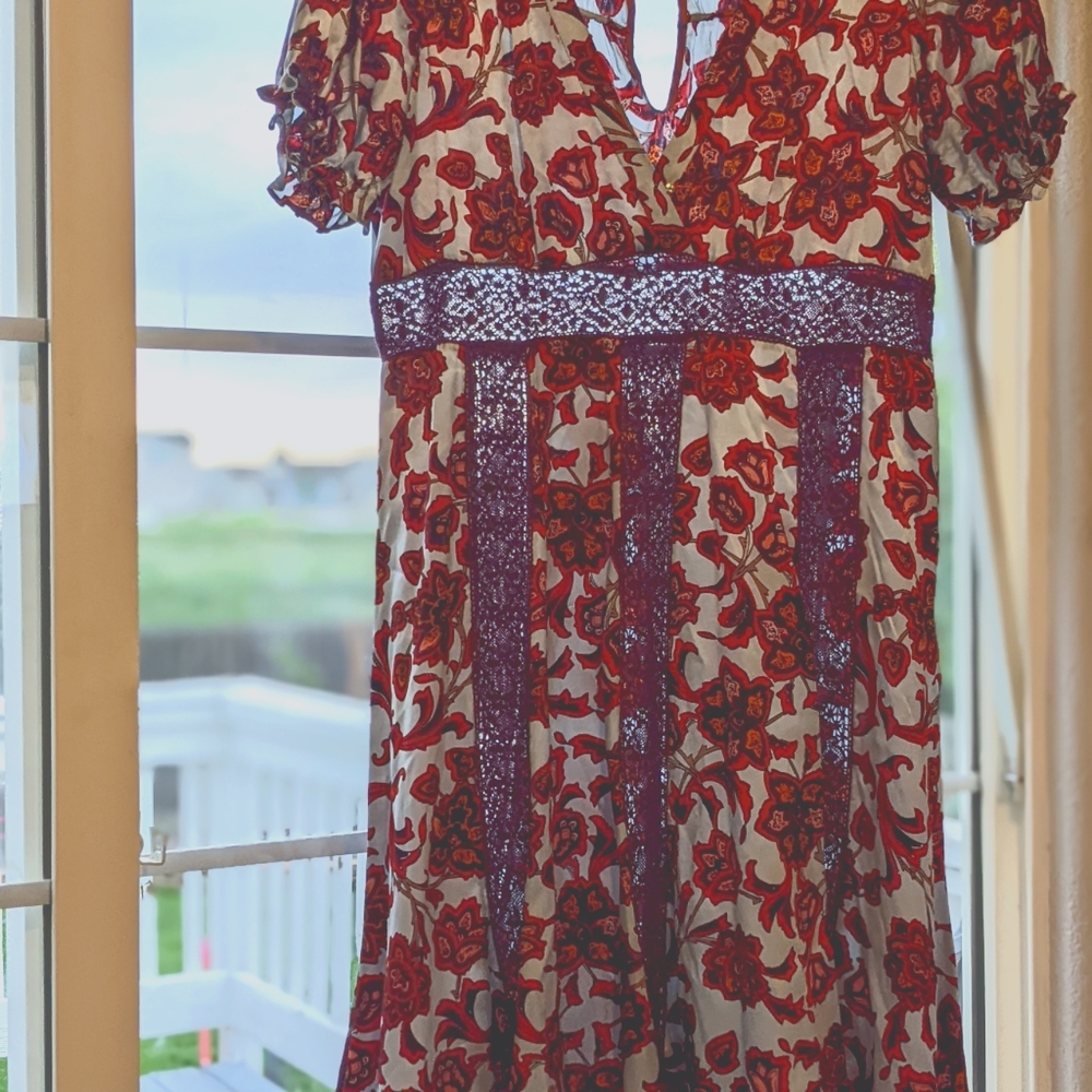 Hippie silk dress